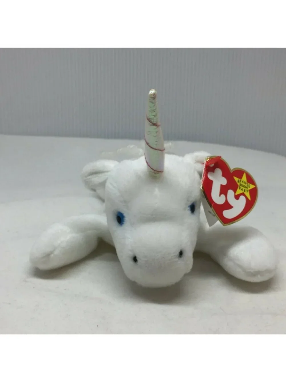 Ty Beanie Baby Mystic Unicorn Plush Toy White With Tags 1994 Vintage Collectible